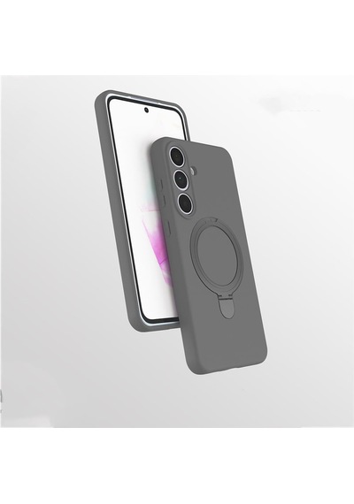 Galaxy İle Uyumlu S25 Fe Kılıf M-safe Şarj Özellikli Standlı Samara Kapak Titanyum-gri