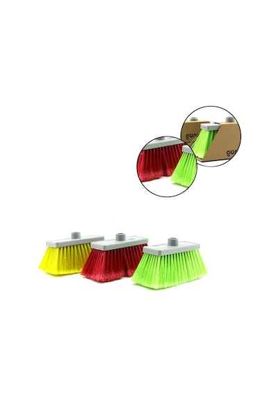 Günsan Plastik Su Serpme Fırçası 8cm Kıl Boyu Saplı 15.5cm 8 Sıra 012 006 Karton Sargı - 12'li Paket