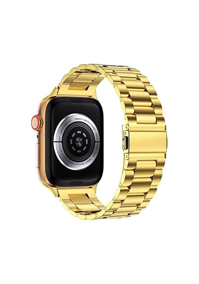 Apple Uyumlu  Watch 38 Mm 40 41 MM Seri 3 4 5 6 7 Se Ironwef Gold