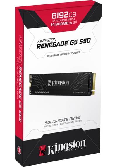Kingston Srng2d/8t1 8 Tb 14800-14000mb/s Renegate G5 Pcıe Gen5 22x80 M.2 Ssd Harddisk