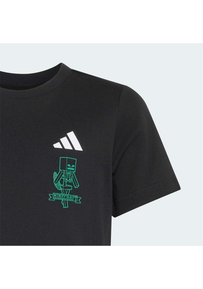 Adidas Minecraft Çocuk Siyah Tişört Ks9029