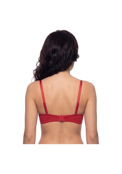 Donlaritta Kırmızı Dolgulu Desenli Push Up Destekli Sütyen 70b - 75b - 80b- 85b