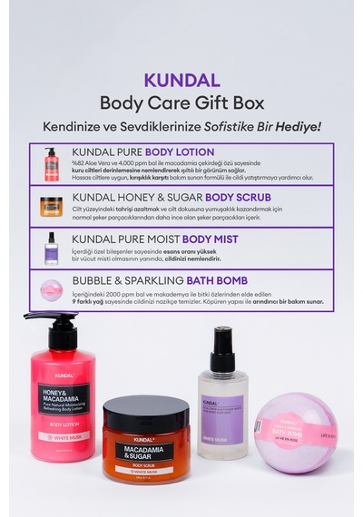 Kundal Body Care Gift Box White Musk Set