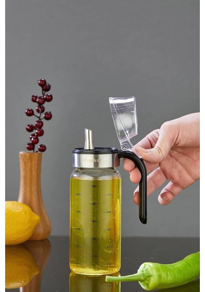 Cooker 300 Ml Borosilikat Cam Yağlık Ckr3852 Siyah