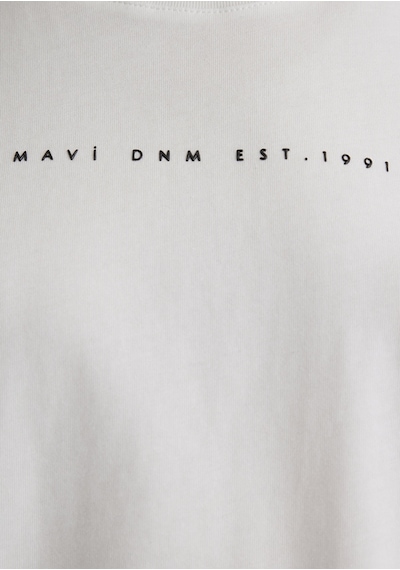 Mavi - Mavi Baskılı Ekru Tişört 1613147-70057 Ekru