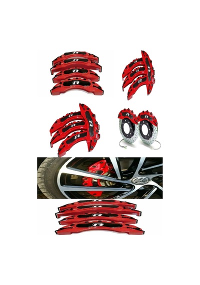 VW SCİROCCO KIRMIZI 4-LÜ R KALİPER KAPAGI