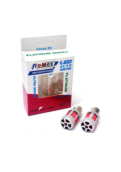Femex Platinum P21w-1157 Bay15d Çift Duy Decoderli Led Ampul Stop Fanlı