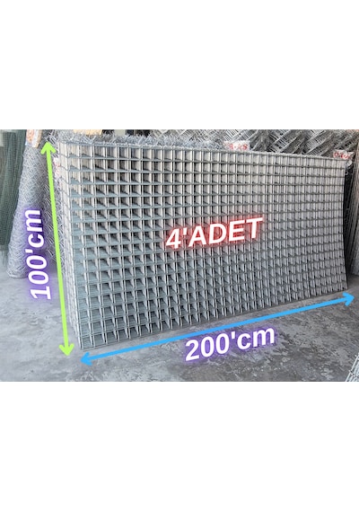 Hasır Tel- 5.5 X 5.5 Göz Aralıklı - 3.5'mm 100 X 200 Ebatında - 4 Adet