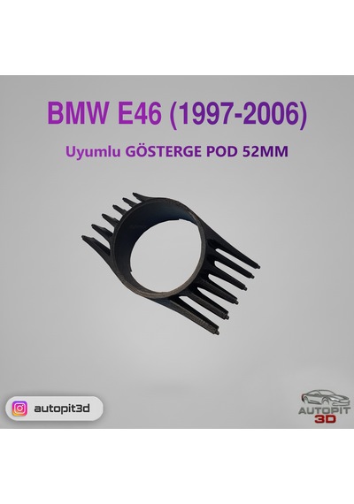 Bmw E46 1997-2006 Uyumlu Gösterge Pod 52mm