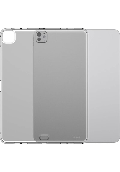 Apple Uyumlu iPad  Pro 11 2025 M5 Kılıf Mkst Tablet Süper Silikon Kapak - Şeffaf Tablet Kılıfı