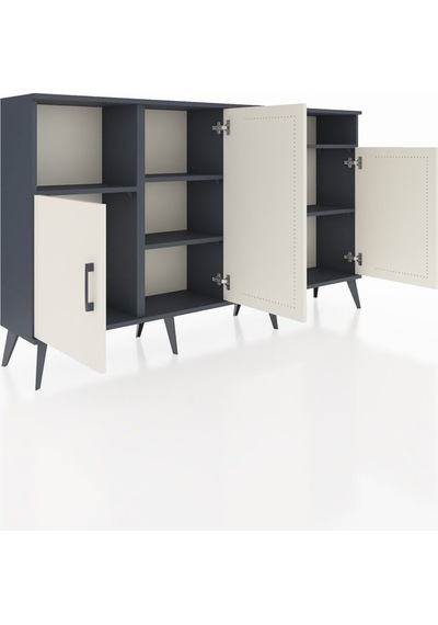Arges Konsol 5 Raflı 4 Kapaklı 176x30x99 Antrasit-aytaşı/antrasit Aytası/antrasıt - Antrasıt Arges Konsol 5 Raflı 4 Kapaklı 176x30x99 Antrasit-aytaşı/antrasit Aytası/antrasıt - Antrasıt