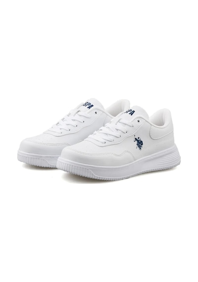 U.s. Polo Assn. Abe Cilt Kadın Sneaker Spor Ayakkabı 867800000710 05 Beyaz Beyaz