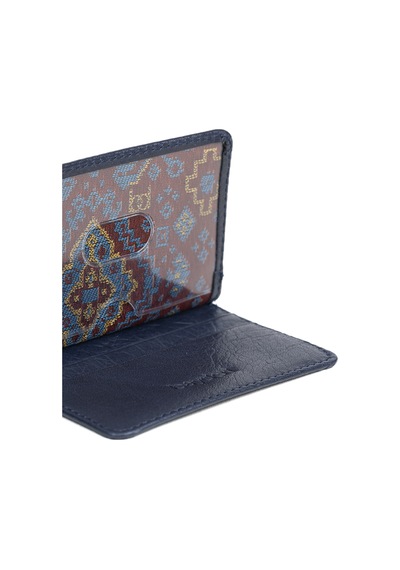 Bayderi Suımir Hakiki Deri Kartlık Cüzdan Lacivert