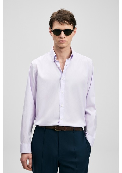 Lufian Danıel Erkek Basic Gömlek Regular Fit Lila Lila 111010677100870