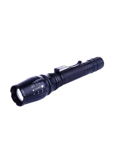 Watton Wt-241 Profesyonel Tx6 Şarjlı Zoomlu El Feneri Siyah