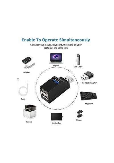 Hub 3 Port Usb 3.0 Ve Usb 2.0 Çoklayıcı Switch 4422