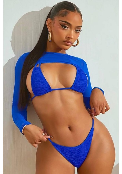 Dasha Triple Bikini Set - Mavi Mavi