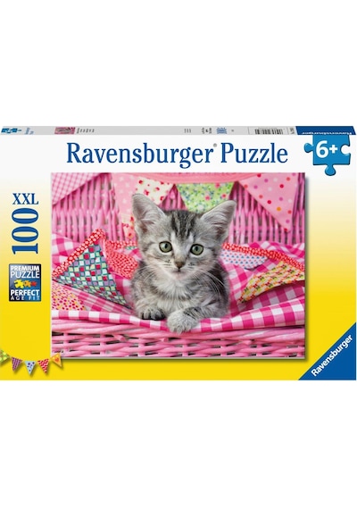 Ravensburger 100 Parça Puzzle Sevimli Kedicik 129850