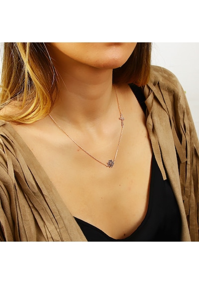 Kuyumcudukkani "haçlı Yonca"figürlü Kolye -37131-g-blk Gold