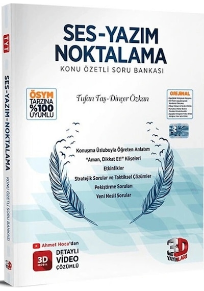 3d Yayınları Ses-yazım Noktalama Konu Özetli Soru Bankası