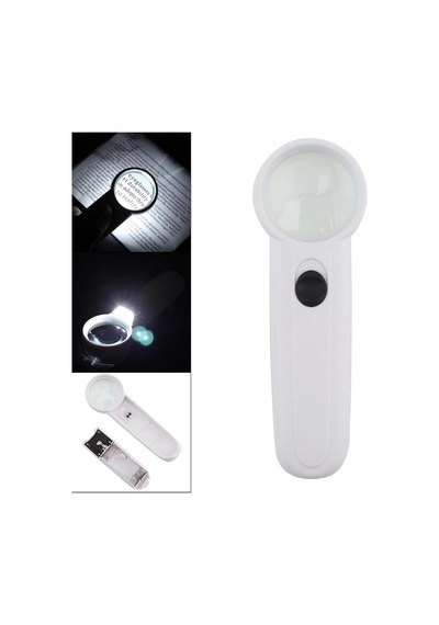 15x Çok Fonksiyonlu 2 Led Işıklı Taşınabilir El Büyüteç Lisinya Çok renkli