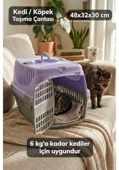 Comfort Kedi Köpek Evcil Hayvan Taşıma Çantası Orta Boy 48x32x30 Cm