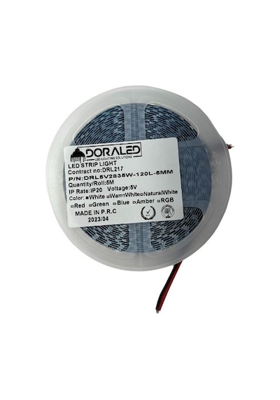 5 Volt Şerit Led 5MM 120 Ledli Beyaz 2835 5V Şerit Led 5M