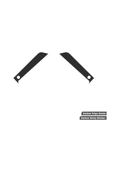 Yamaha Yzf-r25 2019-2024 Grenaj Arkası Karbon Sticker Etiket Modeli