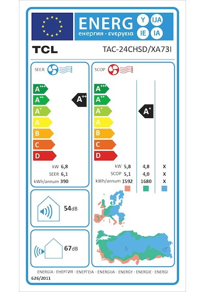 TCL Elite Plus TAC-24CHSD/XA73I A++ 24000 BTU Inverter Duvar Tipi Klima