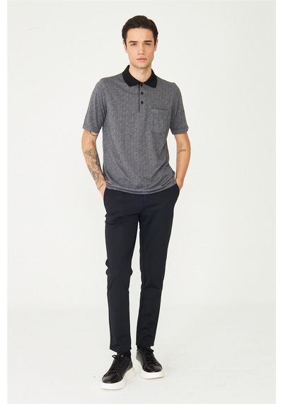Siyah Polo Yaka T-shirt Siyah