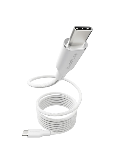 Empower By Panzerglass 240w Usb-c /usb-c Usb 2.0 1.5m Gümüş Beyaz Manyetik Kablo