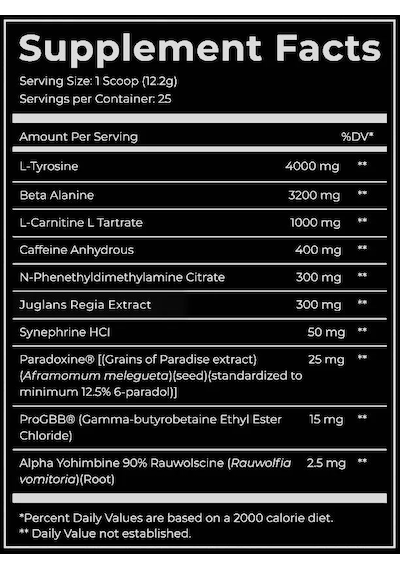 Dark Labs Maniaco Ripped Preworkout 25/50 Servings