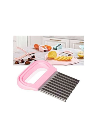 Şekilli Sebze Meyve Patates Dilimleyici Çelik - Çelik Cips Doğrayıcı Chips Chopper - 225487524 Diğer