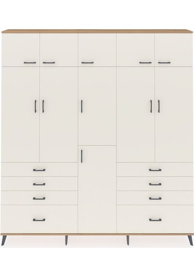 Arges Dolap 8 Raflı 8 Çekmeceli 3 Askılı 220x30x243 Çam-aytaşı/aytaşı Aytası/aytası Arges Dolap 8 Raflı 8 Çekmeceli 3 Askılı 220x30x243 Çam-aytaşı/aytaşı Aytası/aytası