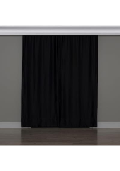 Gauze Fabric Design Blackout Siyah Karartma Özellikli Fon Perde 200 X 250 Diğer