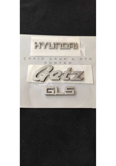 Hyundai Getz Gls Bagaj Yazısı 3'lü Takım Hyundai Getz Gls