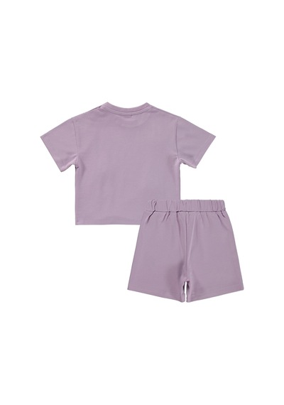 Civil Baby Kalp Nakışlı 6-18 Ay Takım - Lila