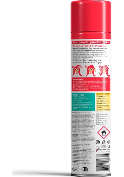 Pumpoo Kuru Şampuan 3 x 200 ML