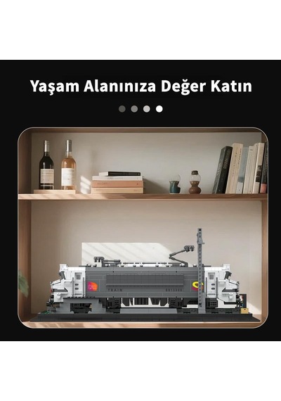 Reobrix Technic 66803 Bb15000 Lokomotif Tren Electric Locomotive Yaratıcı Yapı Blok Seti Building Blocks - 2053 Parça