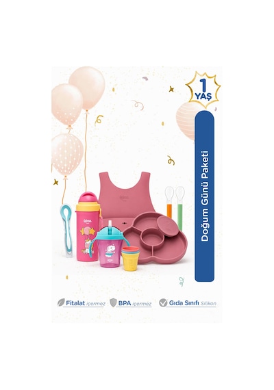 Wee Baby 1 Yaş Kız Doğum Günü Paketi Pembe