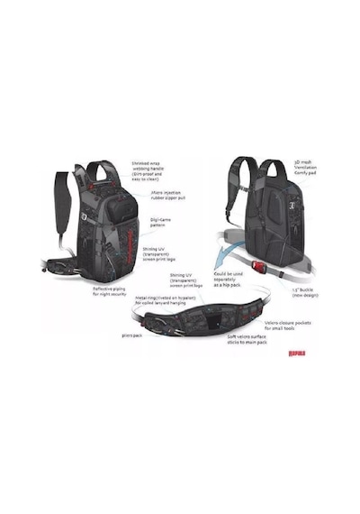 Rapala RUBP Urban Back Pack Balıkçı Sırt Çantası