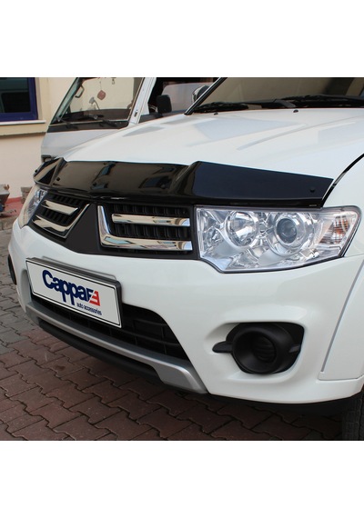 Cappafe Mitsubishi L200 Ön Kaput Koruma Rüzgarlık 4Mm Abs 07-15