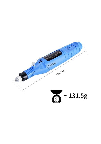 Siyah Usb Kablolu Taşınabilir Parlatıcı