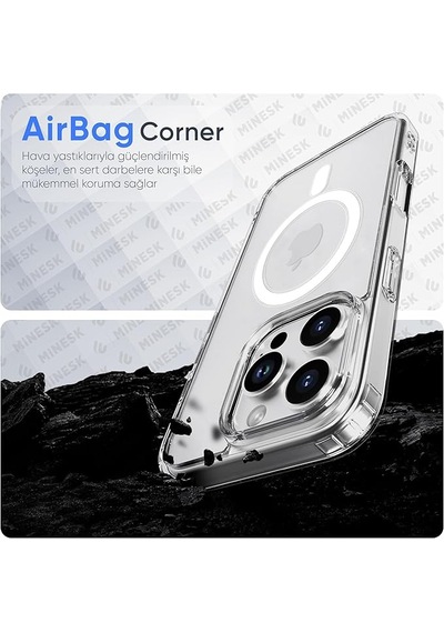 Abatech Apple Uyumlu iPhone 11 Promax Magsafe Telefon Kılıfı Şeffaf