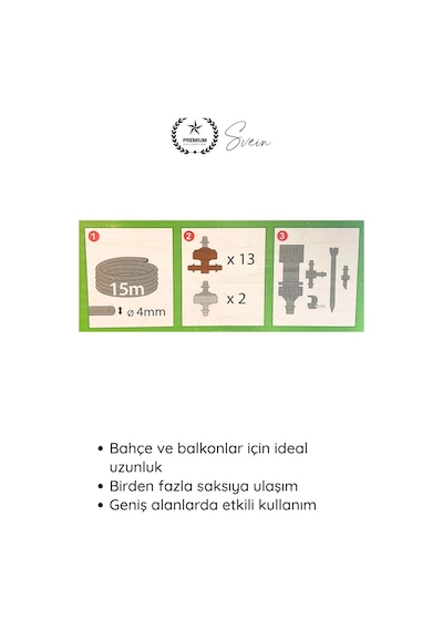 Sulama 15 Metre Damla Sulama Seti Otomatik Bitki Sulama Sistemi Bahçe Ve Balkon İçin Su Tasarruflu