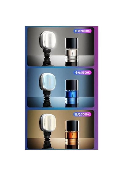 Şarjlı Rgb Led Selfie Video Kamera Işığı/filtreli Tripod Uyumlu Ve Mandallı 3000-9000 Kelvin