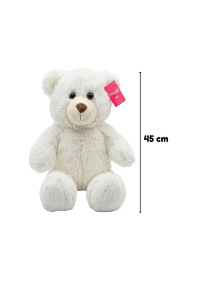 Selay Toys Pelüş Puffy Salaş Beyaz Ayıcık 45 Cm 1216