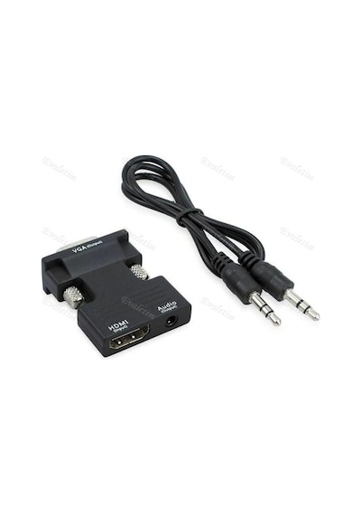 Ses Destekli Hdmı To Vga Çevirici Dönüştürücü 4499P Adaptör