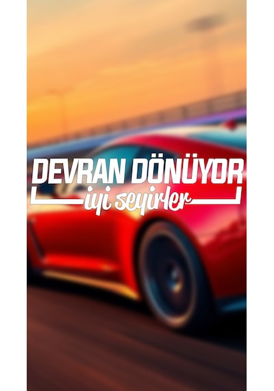 Devran Dönüyor, İyi Seyirler Yazı Jdm Araba-motosiklet Cam Etiket Sticker 24x7cm Beyaz Renk Beyaz