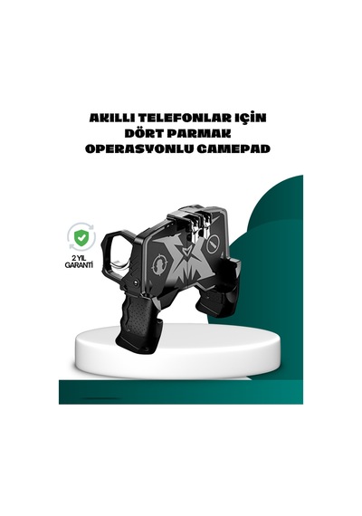 Mobil Fps Oyunlar İçin Dört Parmak Uyumlu Gamepad -